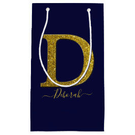 Buchstabe D Glitzer Kleine Geschenktüte