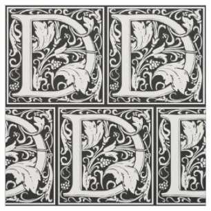 Buchstabe D Mittelalterliche Monogramm-Kunst Art N Stoff