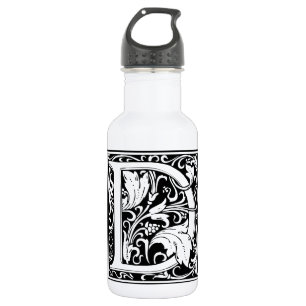 Buchstabe D Mittelalterliche Monogramm-Kunst Art N Trinkflasche