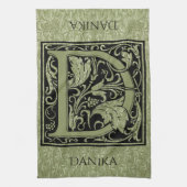 Buchstabe D Monogramm Küchentuch (Vertikal)