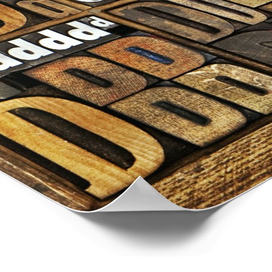 Buchstabe D Poster (Ecke)