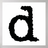 Buchstabe D Poster (Vorne)