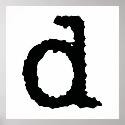 Buchstabe D Poster (Vorne)