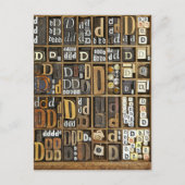 Buchstabe D Postkarte (Vorderseite)