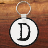 Buchstabe D Schlüsselanhänger (Vorderseite)