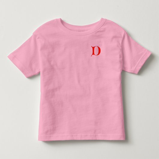 Buchstabe D Shirt (Vorderseite)