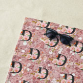 Buchstabe D Strandtuch (Beispiel)