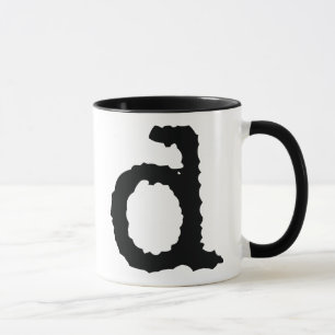 Buchstabe D Tasse