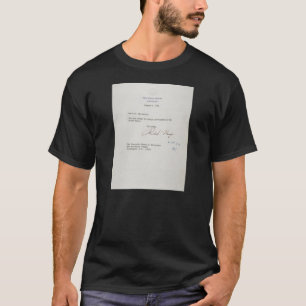 Buchstabe der Resignation von Richard M. Nixon T-Shirt