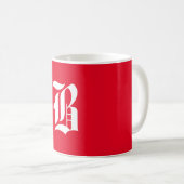 Buchstabe des Alphabets B Kaffeetasse (VorderseiteRechts)