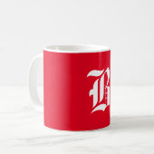 Buchstabe des Alphabets B Kaffeetasse (Vorderseite Links)