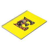 Buchstabe E als Thanksgiving-Geschenk Notizblock (Linke Seite)