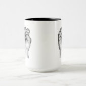 Buchstabe E: Amerikanische Gebärdensprache: Tasse (Zentrum)