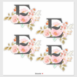 Buchstabe E Aufkleber