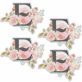 Buchstabe E Aufkleber (Vorderseite)