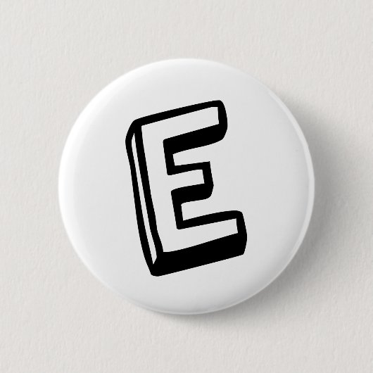 Buchstabe E Button (Vorderseite)