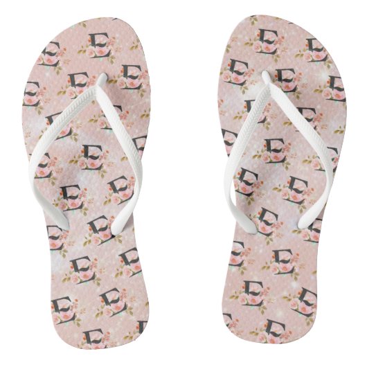 Buchstabe E Flip Flops Badesandalen (Fußbett)