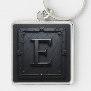 ⚔️ Buchstabe E Gothic Monogramm-Geschenk für ihn � Schlüsselanhänger