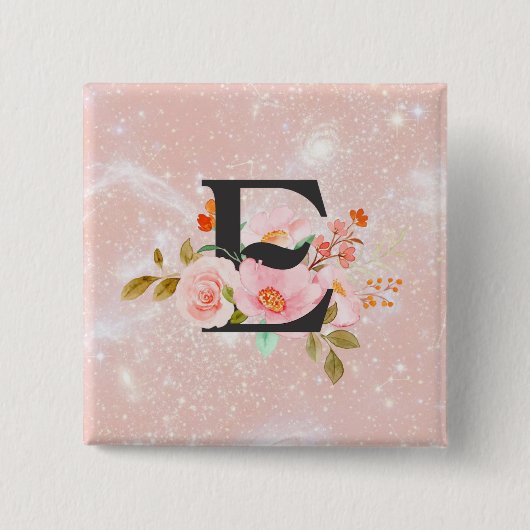 Buchstabe E Knopf Button (Vorderseite)