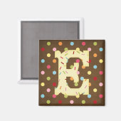 Buchstabe E Magnet (Vorderseite/Rückseite)