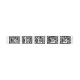 Buchstabe E Mittelalterliche Monogramm-Kunst Art N Einladungsbanderole