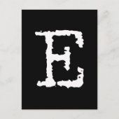 Buchstabe E Postkarte (Vorderseite)