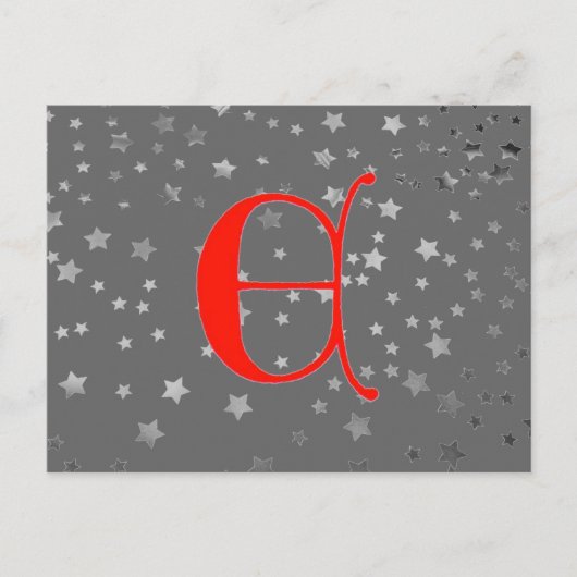 Buchstabe E Postkarte (Vorderseite)