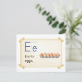 Buchstabe E Postkarte (Stehend Vorderseite)