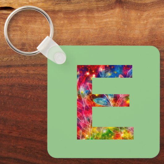 Buchstabe "E" Schlüsselanhänger (Vorderseite)