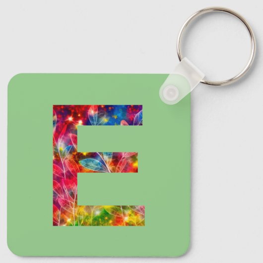 Buchstabe "E" Schlüsselanhänger (Rückseite)
