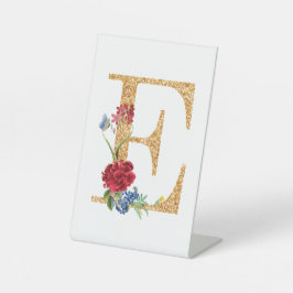 Buchstabe e sockelschild