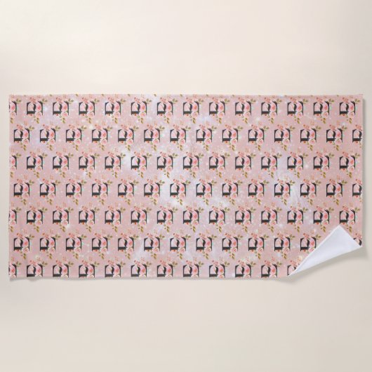 Buchstabe E Strandtuch (Vorderseite)