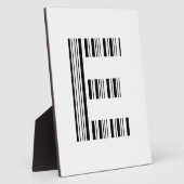 BUCHSTABE E STRICHCODE Erster Anfangsbuchstabe-Str Fotoplatte (Seite)