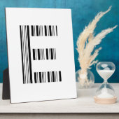 BUCHSTABE E STRICHCODE Erster Anfangsbuchstabe-Str Fotoplatte (Seite)