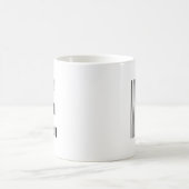 BUCHSTABE E STRICHCODE Erster Anfangsbuchstabe-Str Kaffeetasse (Mittel)