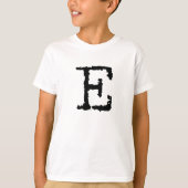 Buchstabe E T-Shirt (Vorderseite)
