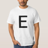 Buchstabe E T-Shirt (Vorderseite)
