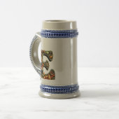 Buchstabe E Thanksgiving-Geschenk im Stil Bierglas (Vorderseite Links)
