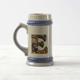 Buchstabe E Thanksgiving-Geschenk im Stil Bierglas