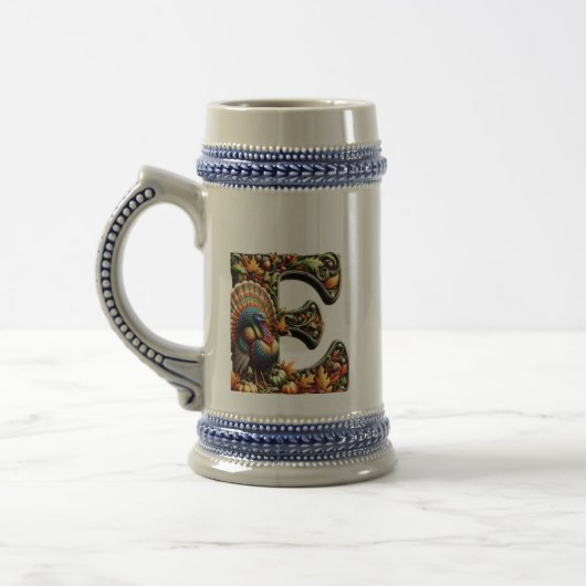 Buchstabe E Thanksgiving-Geschenk im Stil Bierglas (Links)