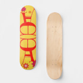 Buchstabe E und ein Skateboard (Vorderseite)