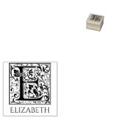 Buchstabe E Vintag erster Buchstabe mit Name Gummistempel (Stempel)