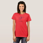Buchstabe F blühte fabelhaft T-Shirt (Vorne ganz)