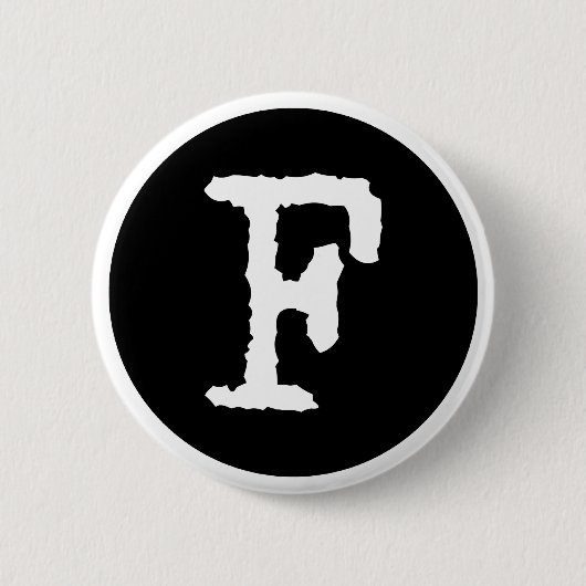 Buchstabe F Button (Vorderseite)