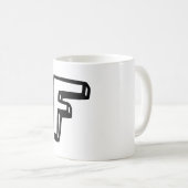 Buchstabe F Kaffeetasse (VorderseiteRechts)