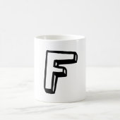 Buchstabe F Kaffeetasse (Mittel)