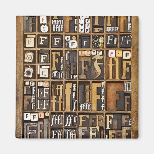 Buchstabe F Magnet (Vorne)