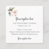 Buchstabe F mit Goldgeometrischem Entwurf und Quadratische Visitenkarte (Rückseite)