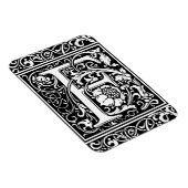 Buchstabe F Mittelalterliche Monogramm-Kunst Neue  Magnet (Rechte Seite)