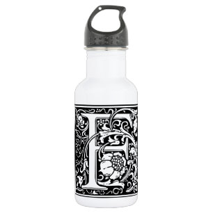Buchstabe F Mittelalterliche Monogramm-Kunst Neue Trinkflasche